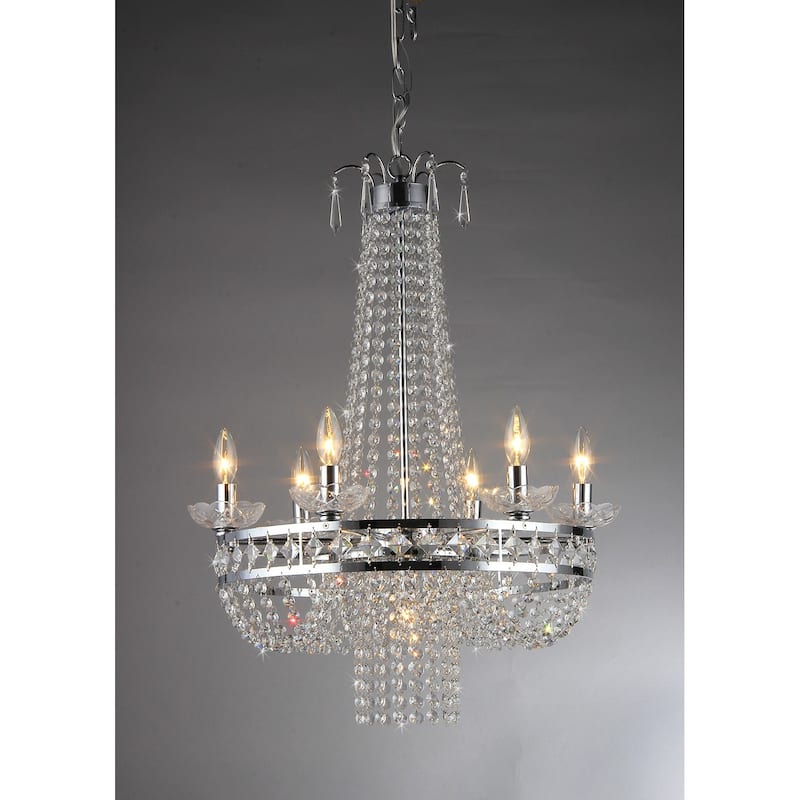 Crystal Chrome Finish Pendant Lamp