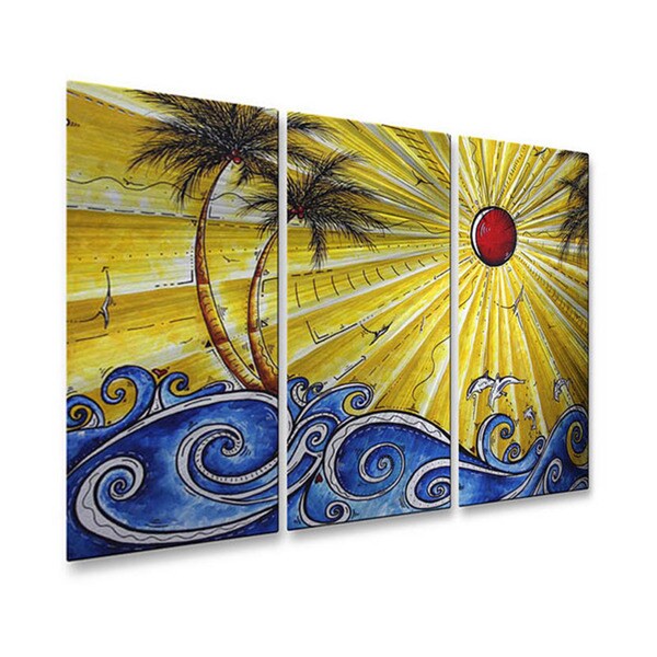 Megan Duncanson ''Ocean Fury'' Metal Wall Decor