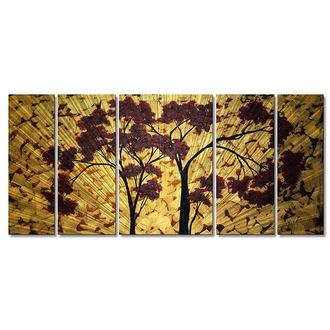 Megan Duncanson ''Golden Growth'' Metal Art