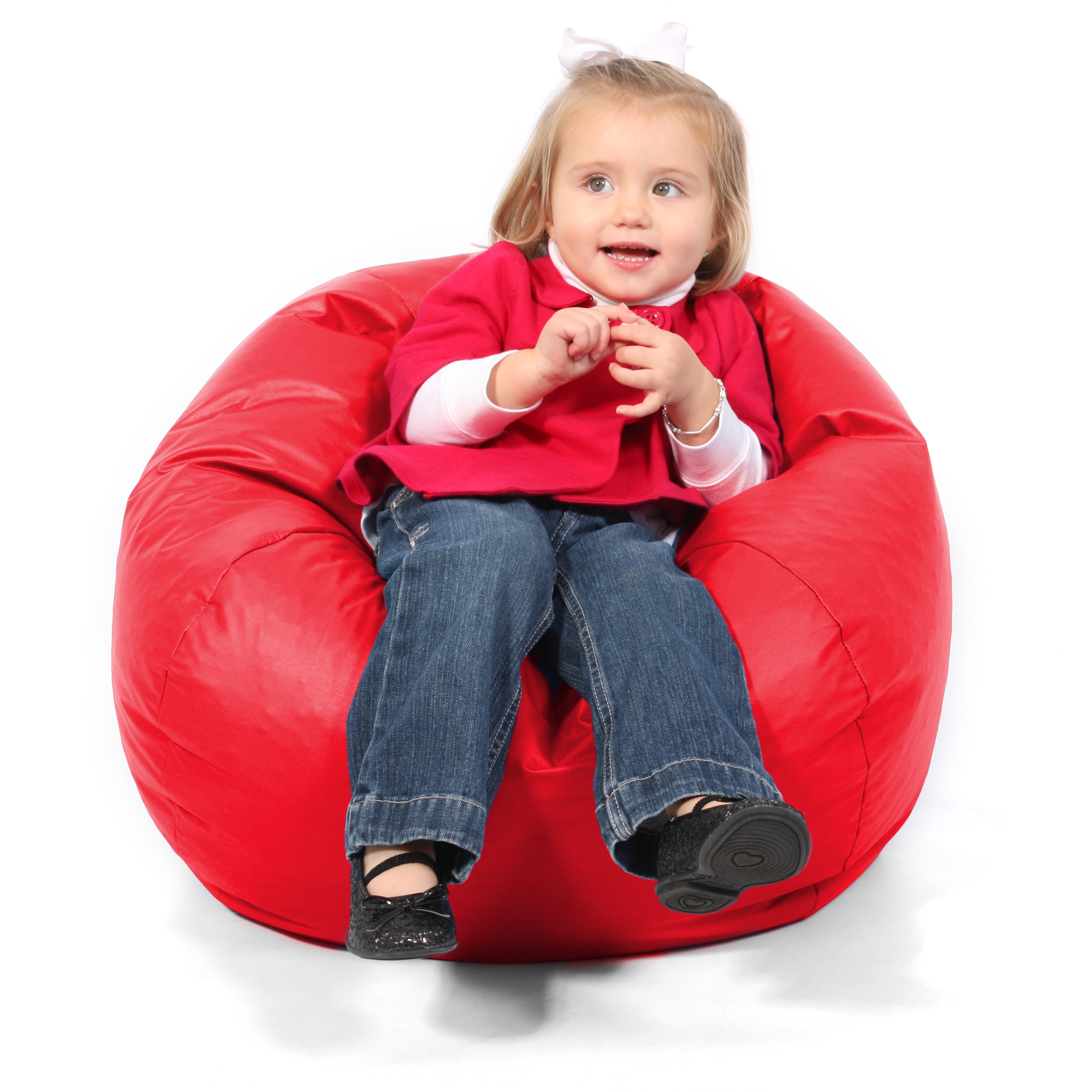 BeanSack Kids Red Vinyl Bean Bag L14281470 