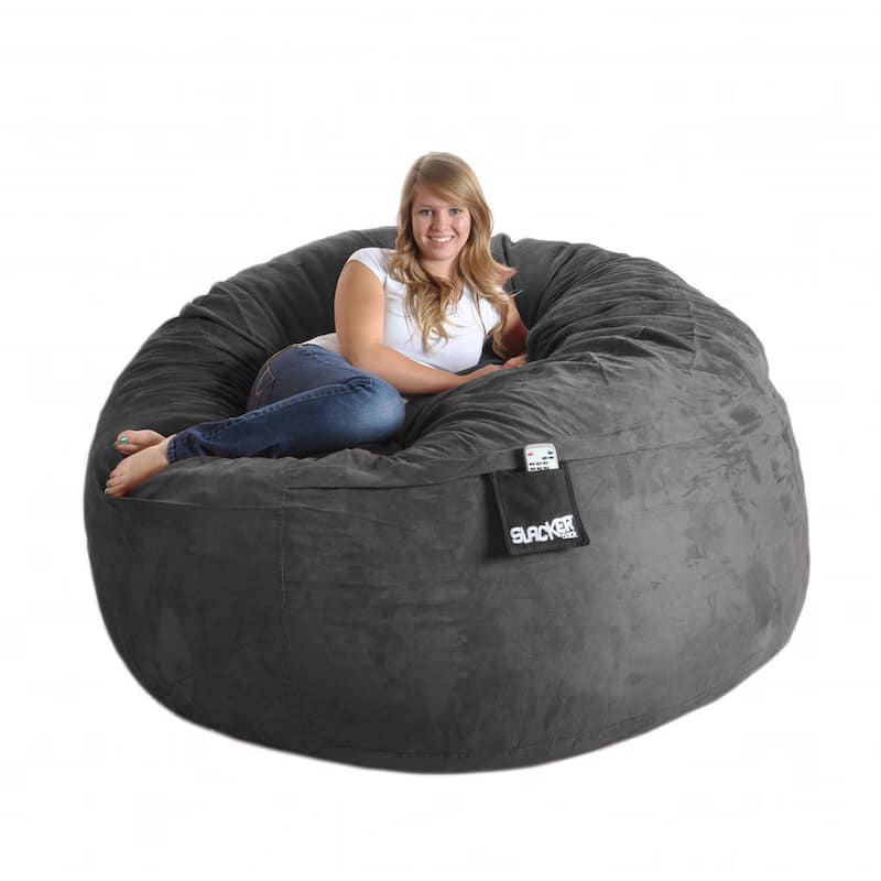 Slacker Sack Round 6-foot Microsuede and Foam Bean Bag