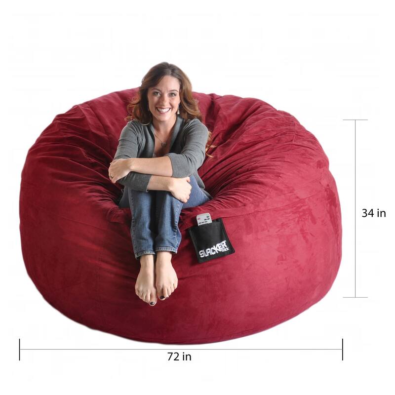Slacker Sack Round 6-foot Microsuede and Foam Bean Bag