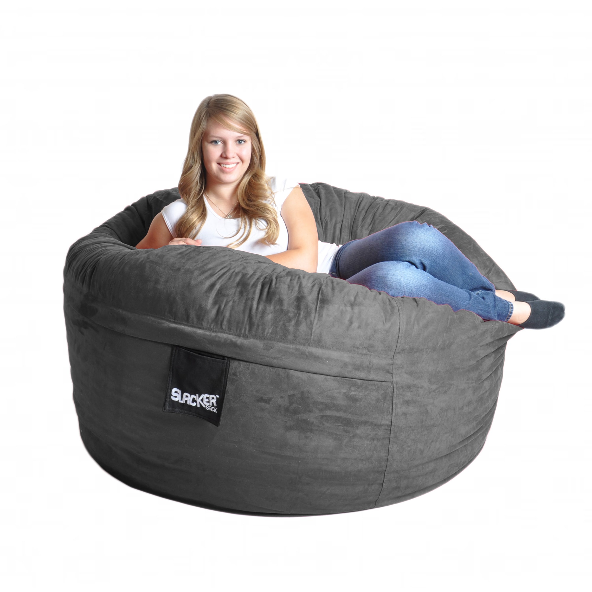 Charcoal grey online bean bag