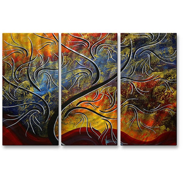 Megan Duncanson 'Golden Dance' Metal Wall Art ALL MY WALLS Metal Art