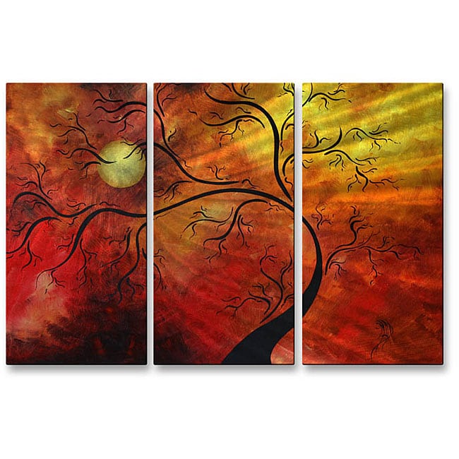 Megan Duncanson Sunshine Growth Metal Wall Sculpture (LargeDimensions 23 inches high x 38 inches wide )