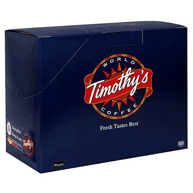 Timothy's World Coffee Morning Blend K-Cup for Keurig Brewers (Case of 96)