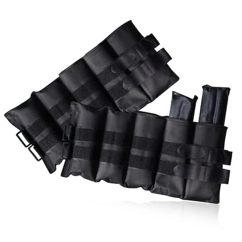 CAP Barbell Pair of 10-pound Black Nylon Adjustable Ankle Weights