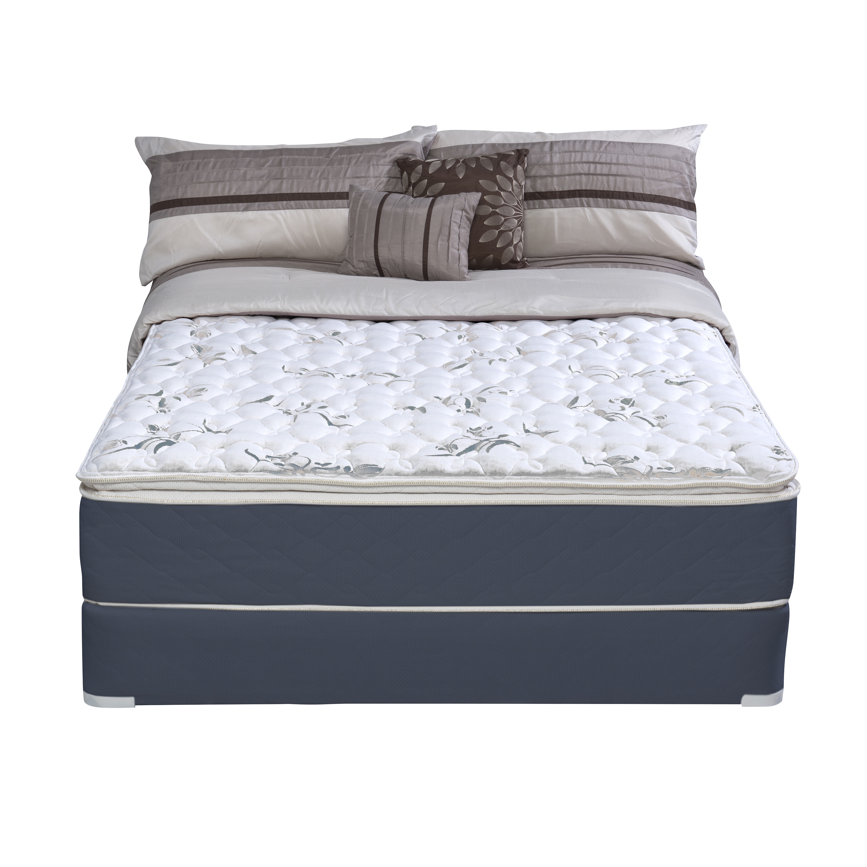 Sleep Accents Illusion Plush Pillowtop Twin size Mattress / Foundation Set