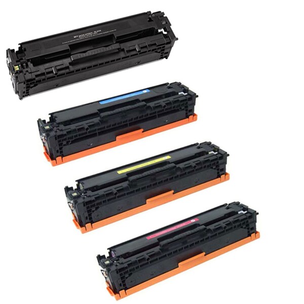 HP CE410A CE411A CE412A CE413A Compatible Black Toner Cartridges (Pack of 4)