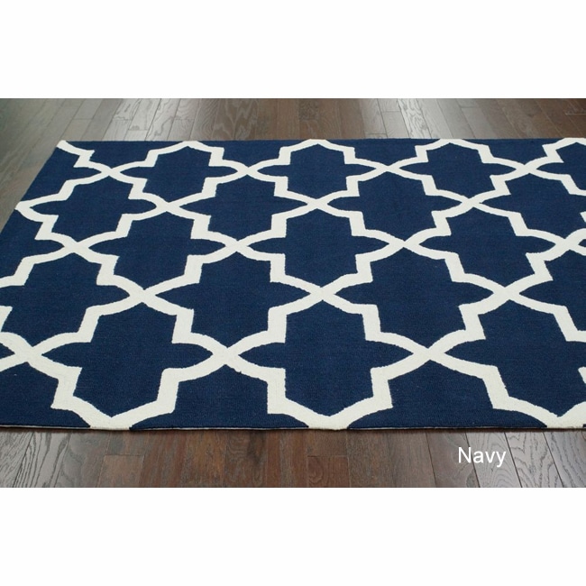 Nuloom Handmade Alexa Moroccan Trellis Wool Area Rug (6 X 9)