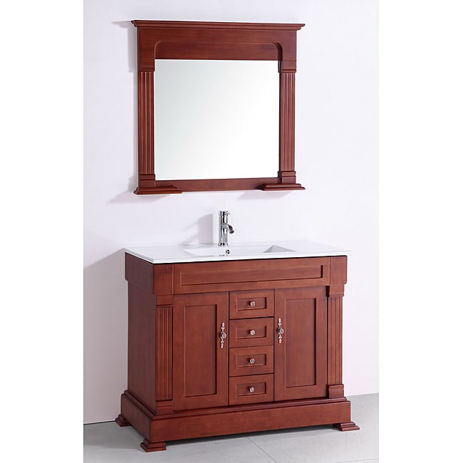 Ceramic Top 40 Inch Single Sink Bathroom Vanity