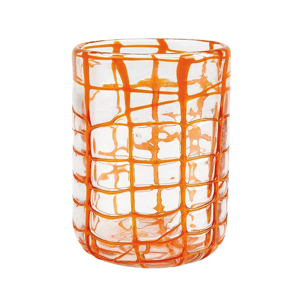 Impulse Abstract Rocks Orange Tumbler Set (Pack of 6)