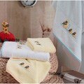 Lucia Minelli Kid's Yellow/White Embroidered Duck Turkish Cotton 4-pieceTowel Set