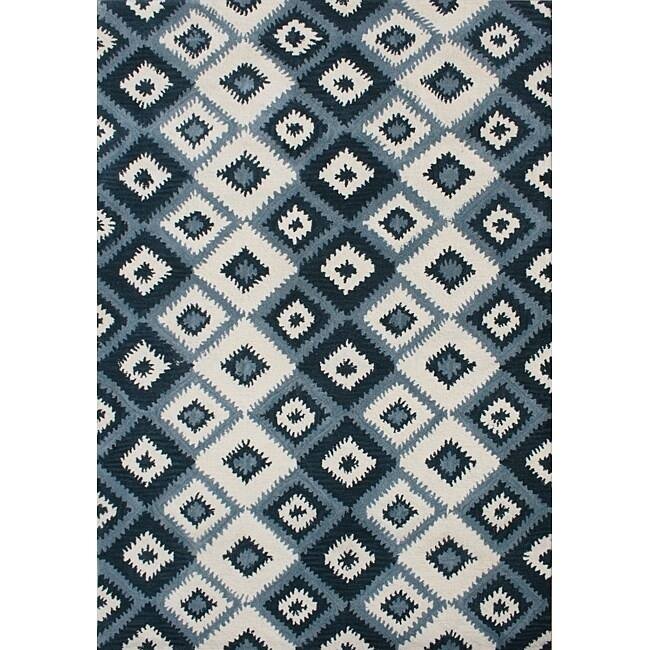 Alliyah Hand Made Black New Zealand Blended Wool Rug (8x10) - 8' x 10'
