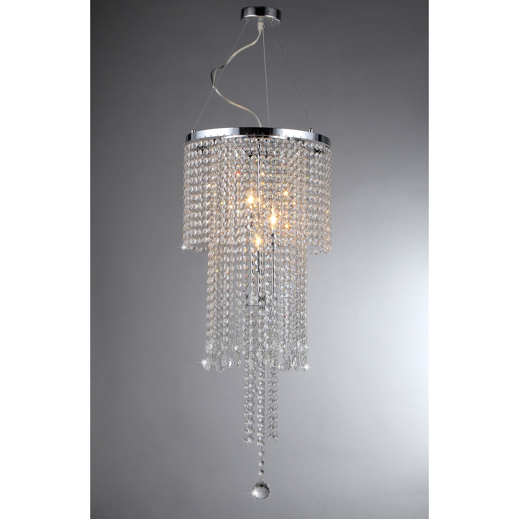 Warehouse of Tiffany Cascading Crystal Chandelier