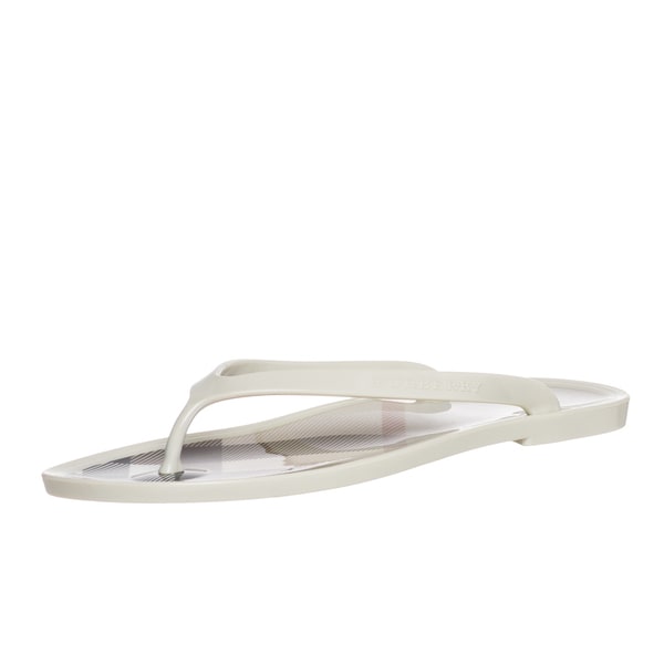 burberry sandals white