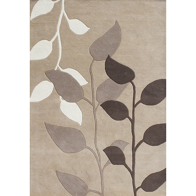 Metro Beige Latte New Zealand Wool Blend Rug (8 X 10)