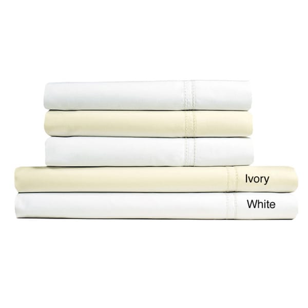 Egyptian Cotton Percale 360 Thread Count Deep Pocket Sheet Set