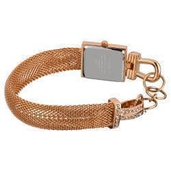 Akribos XXIV Women's Rose-Tone Mesh Wraparound Quartz Watch