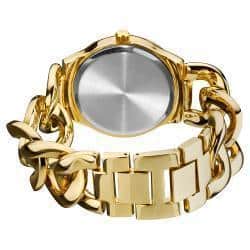 Akribos XXIV Women's Twist-Chain Quartz Multifunction Gold-Tone Watch
