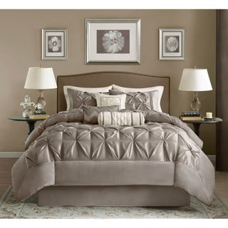 Shop Madison Park Vivian Polyester Solid Tufted 7 Piece Comforter
