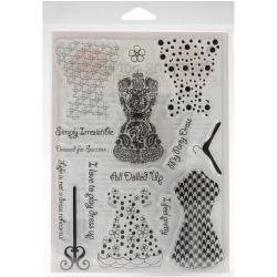Stamping Scrapping Spellbinders Matching Clear Stamps All Dolled Up Clear & Cling Stamps