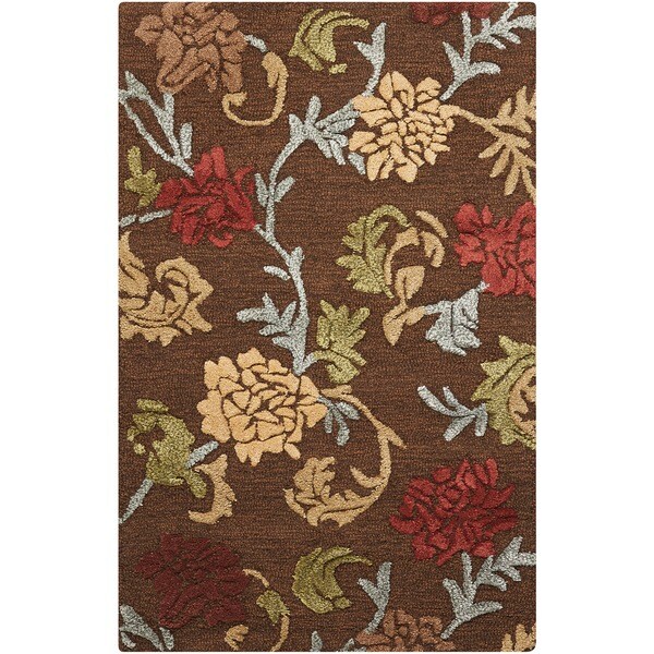 Shop Nourison Hand-tufted Sunburst Brown Rug - 8' x 10'6 - On Sale ...