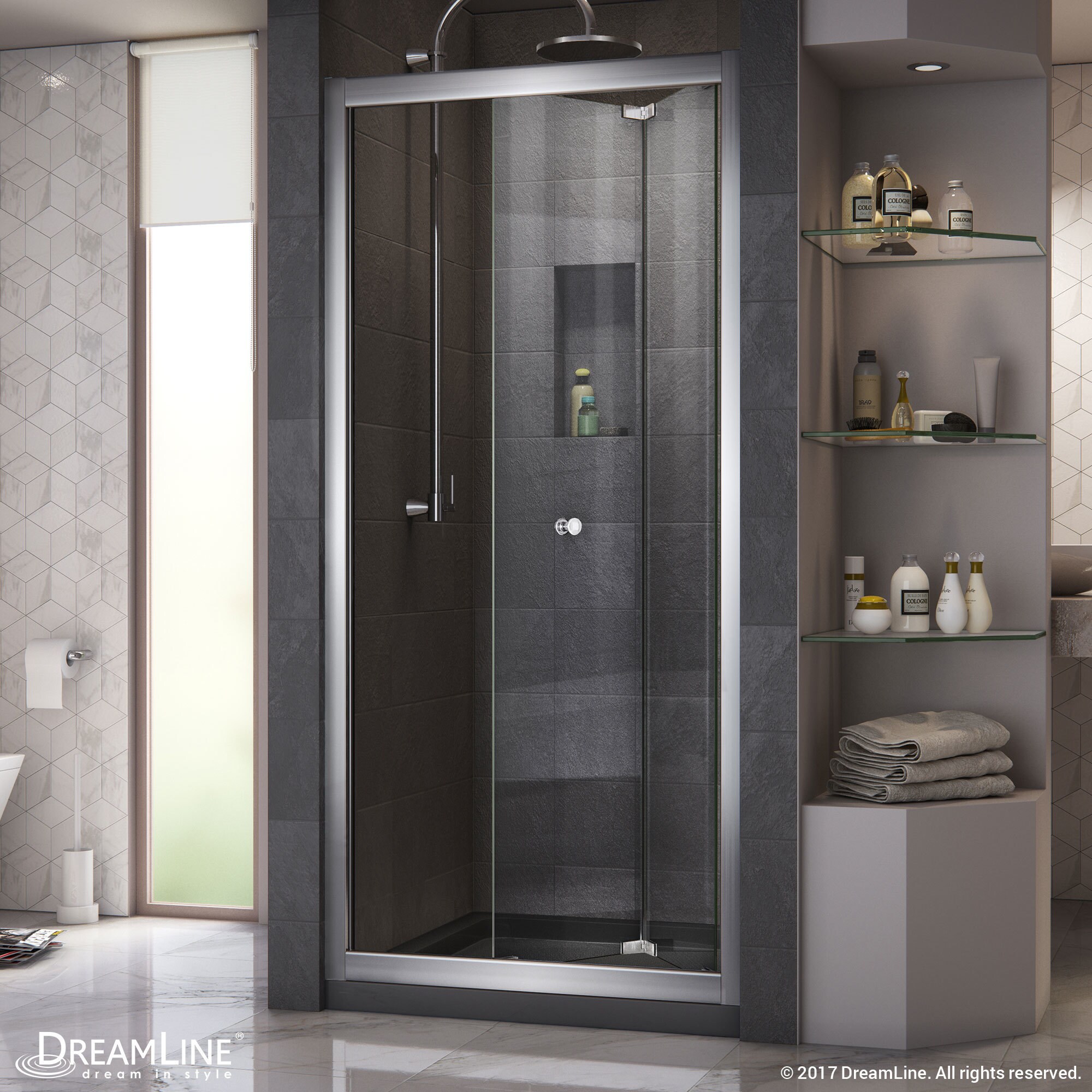 Shop Dreamline Butterfly 30 31 1 2 In W X 72 In H Semi Frameless