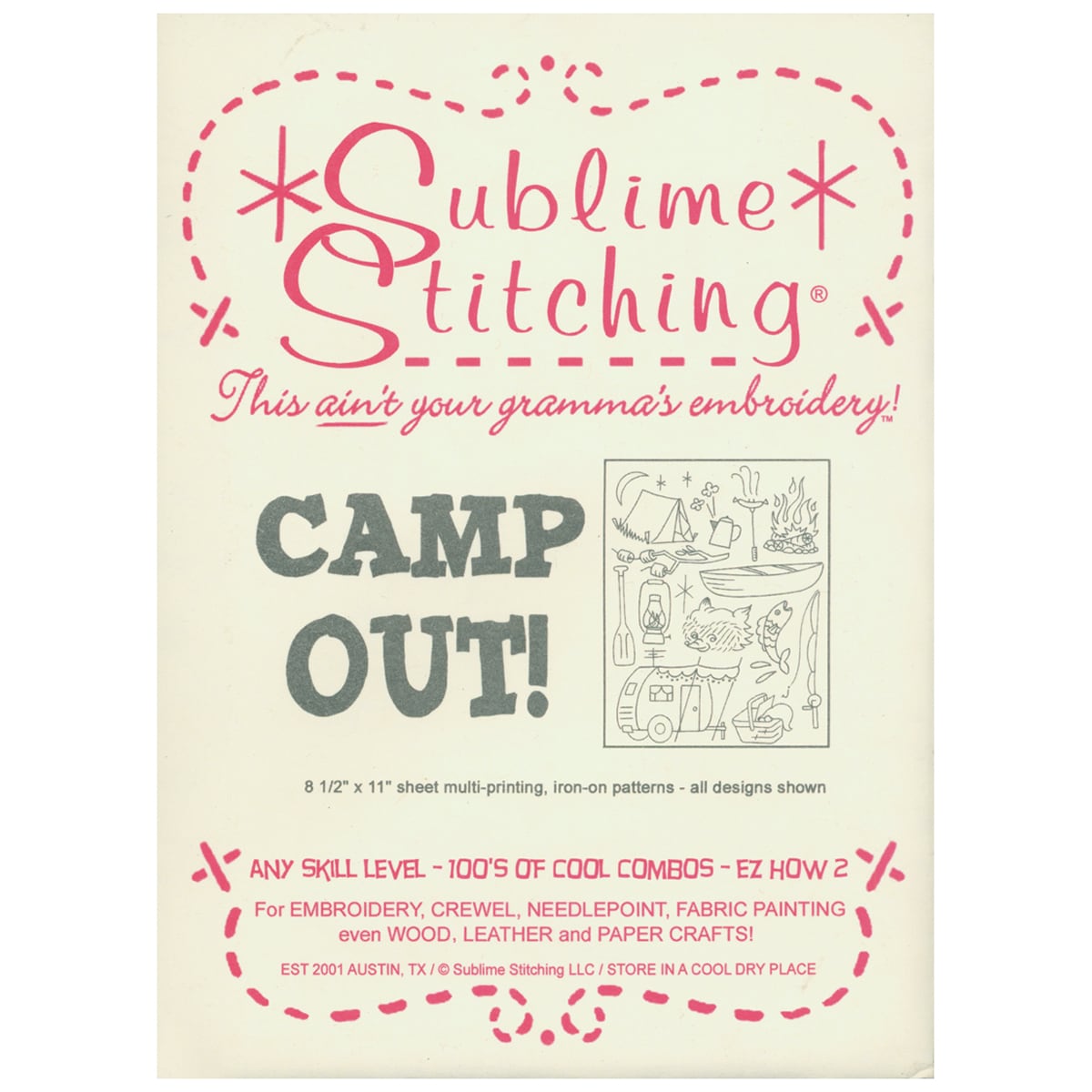 Sublime Stitching Embroidery Patterns camp Out