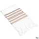 preview thumbnail 18 of 22, Authentic Pestemal Fouta Bold Stripe Turkish Cotton Bath/ Beach Towel Tan