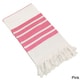 preview thumbnail 15 of 22, Authentic Pestemal Fouta Bold Stripe Turkish Cotton Bath/ Beach Towel Pink