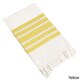 preview thumbnail 17 of 22, Authentic Pestemal Fouta Bold Stripe Turkish Cotton Bath/ Beach Towel Yellow