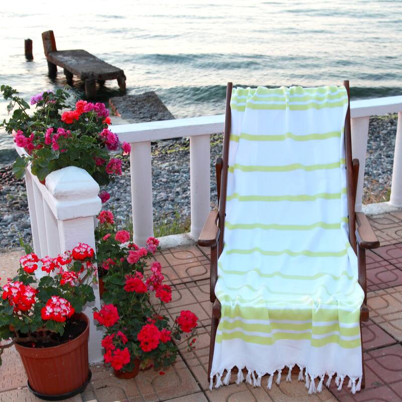 Authentic Pestemal Fouta Bold Stripe Turkish Cotton Bath/ Beach Towel