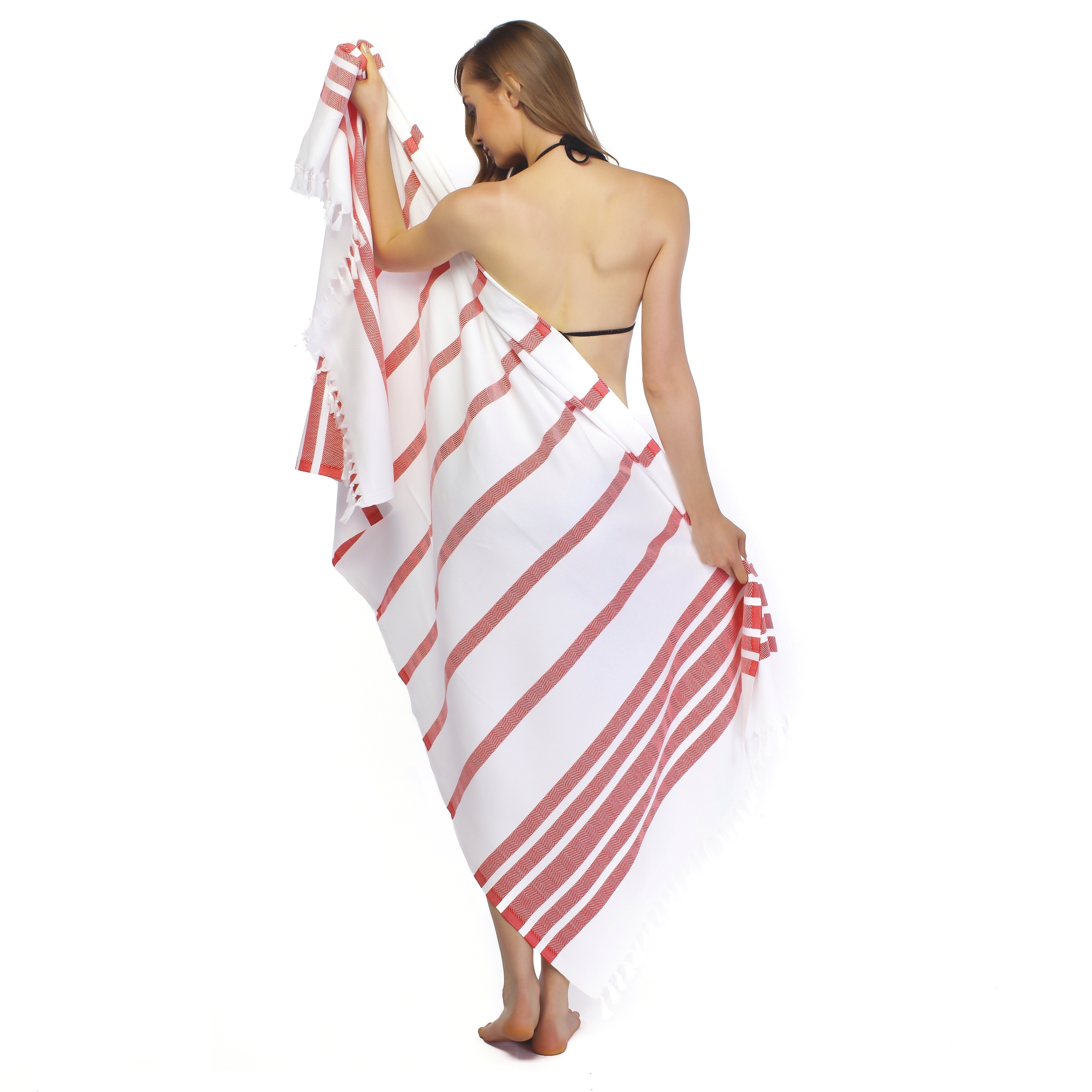 Turkish Cotton Beach Towel | Cacala, Red