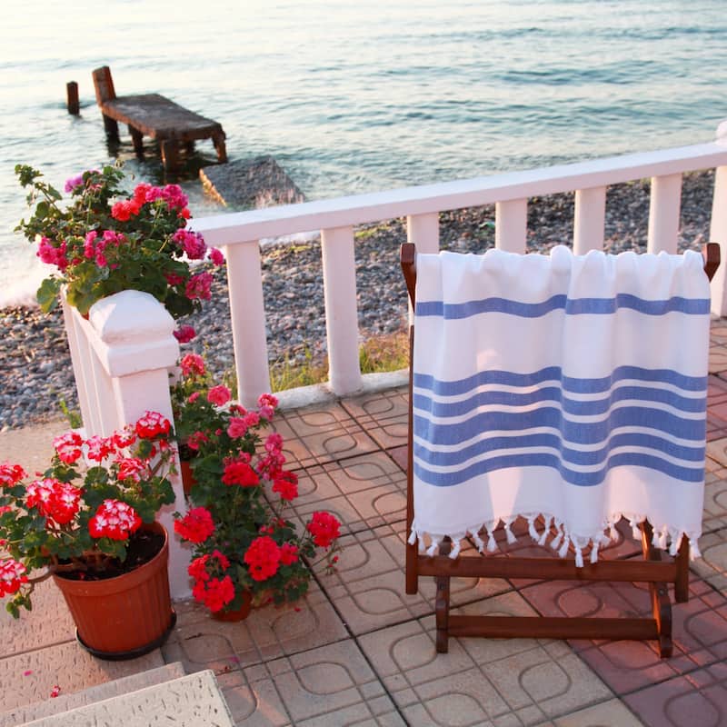 Authentic Pestemal Fouta Bold Stripe Turkish Cotton Bath/ Beach Towel