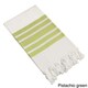 preview thumbnail 6 of 22, Authentic Pestemal Fouta Bold Stripe Turkish Cotton Bath/ Beach Towel Pistachio Green