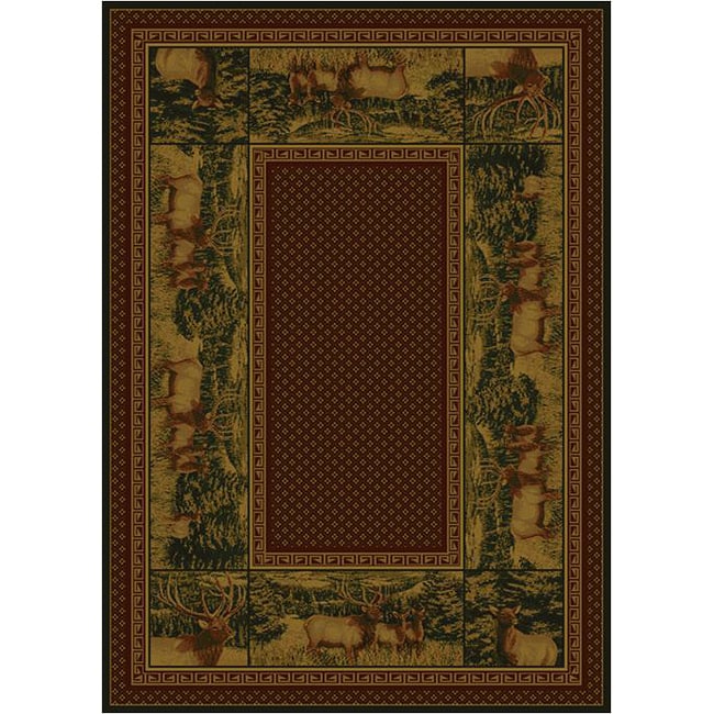 High Country Elk Area Rug (710 X 106)