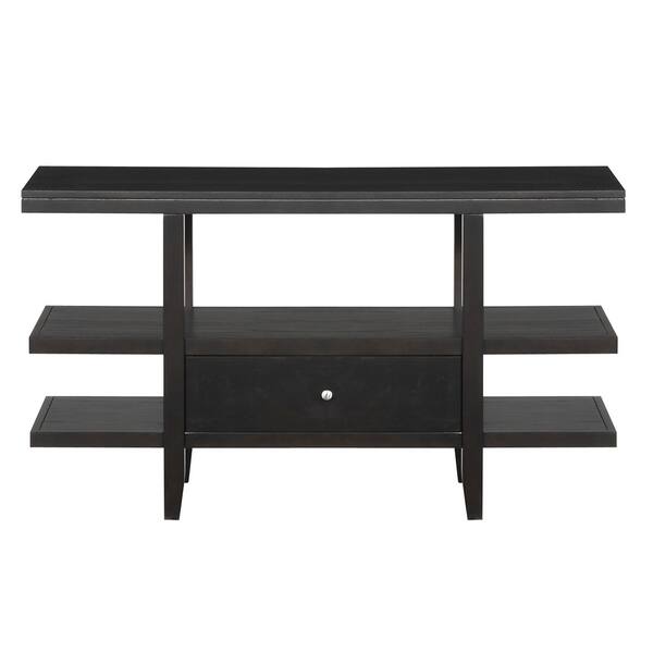 Keighley Espresso Wood Top Sofa Table Overstock 6743609