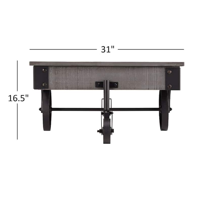 Myra Industrial and Rustic 47-inch Coffee Table by iNSPIRE Q Classic