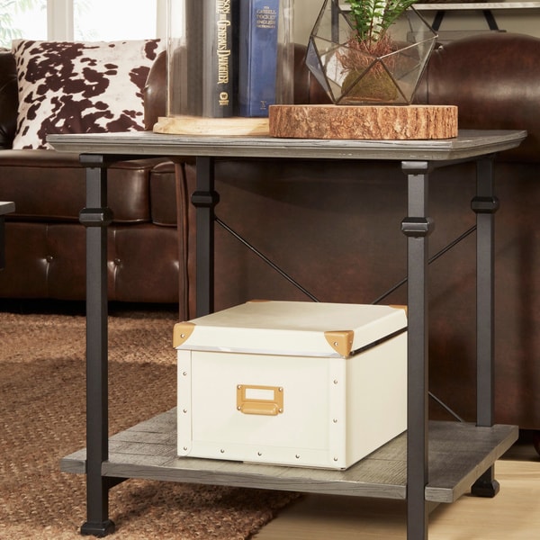 Rustic End Tables myra ii vintage industrial modern rustic end tableinspire q Rustic End Tables myra ii vintage industrial modern rustic end tableinspire q