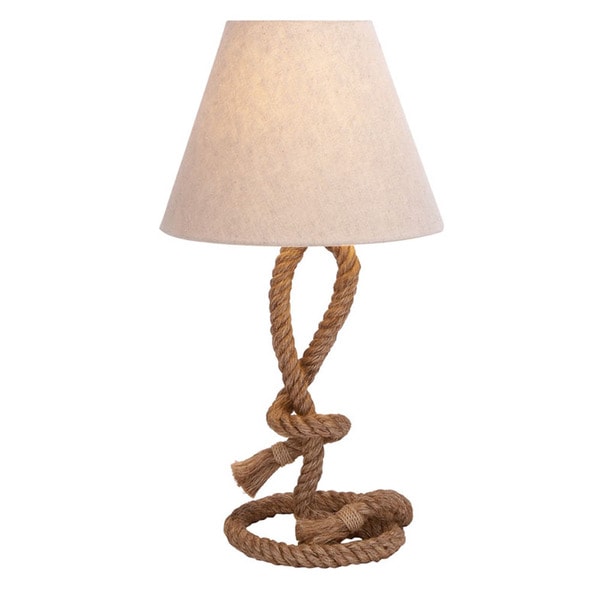 Shop Casa Cortes Nautical Rope Pier Metal Table Lamp ...