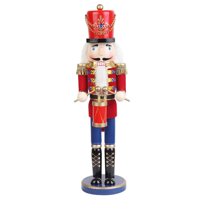 Red 18-inch Drummer Soldier Nutcracker - 14292535 - Overstock.com ...