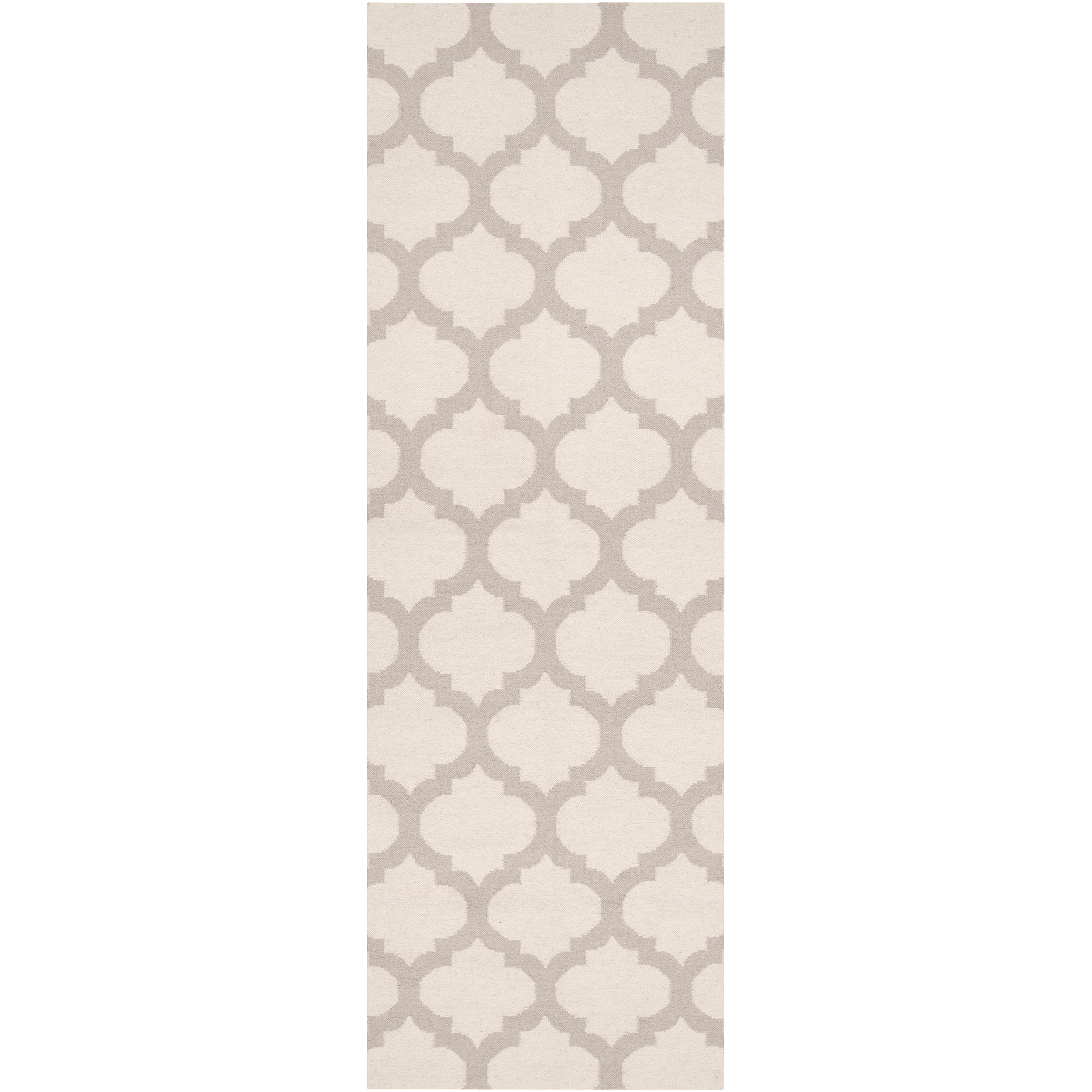 Handwoven Ivory Caroni Wool Runner Rug (26 8)