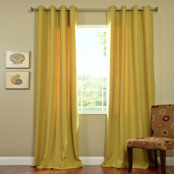 Citron Cotenza Grommet Curtain Panel EFF Curtains