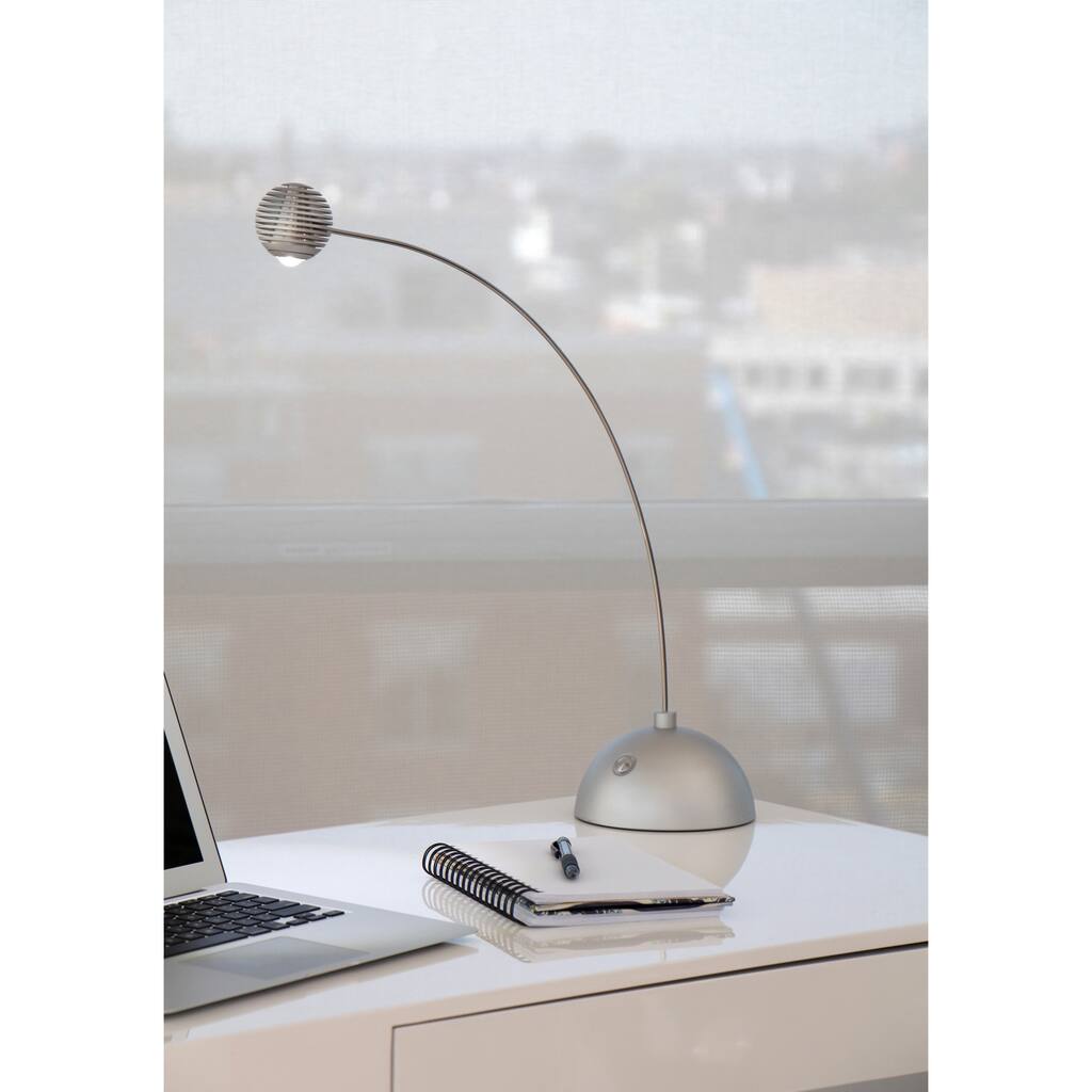 Atomic Truffle LED Silver Table Lamp