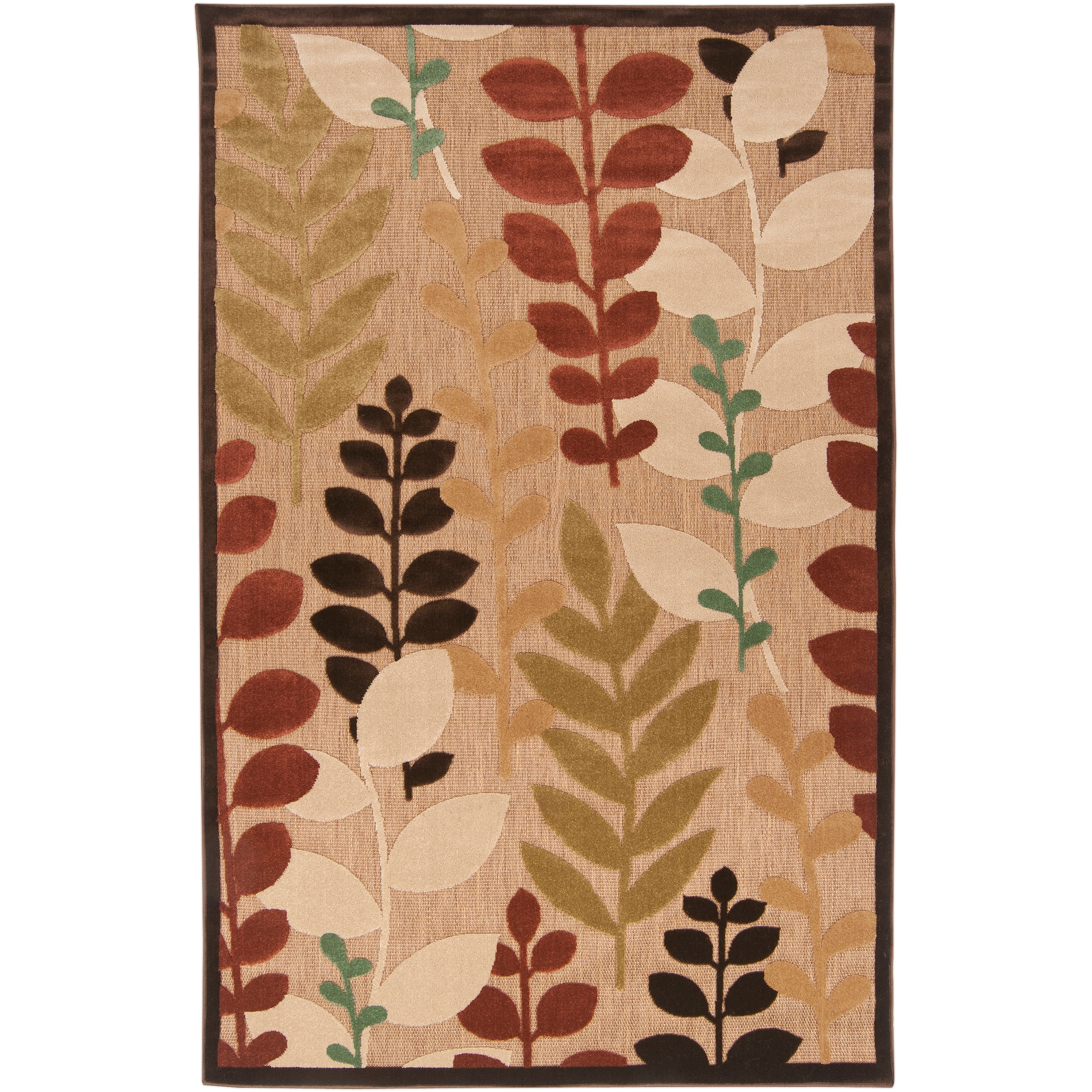 Woven Beige Cladagh Indoor/outdoor Floral Rug (710 X 108)