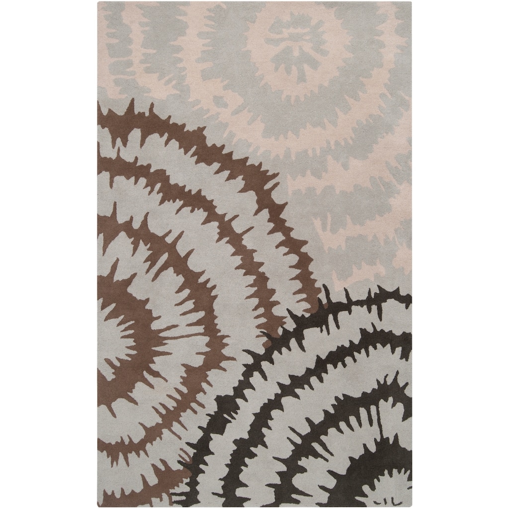 Hand-tufted Gray Diego Martin Abstract Plush Wool Area Rug - 9' x 12' - 9' x 12'