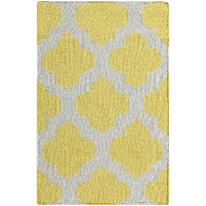 Hand-woven Green Caroni Moroccan Trellis Wool Area Rug - 8' x 11'/Surplus