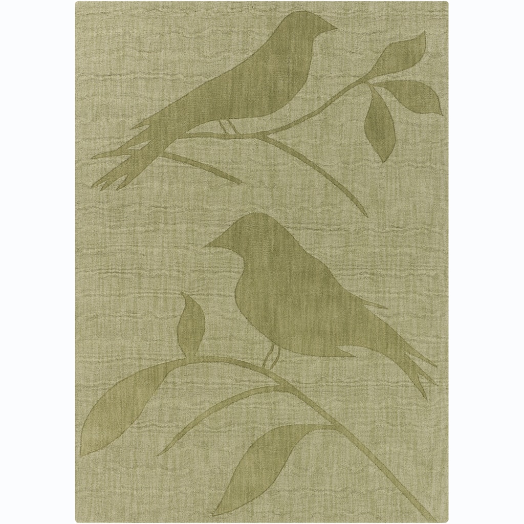 Artist's Loom Hand-tufted Transitional Animal Print Wool Rug - 5' x 7'