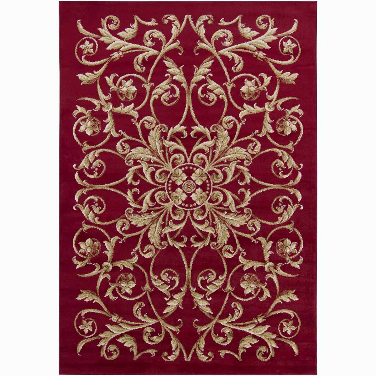 Mandara Red Floral Rug (4 X 6)